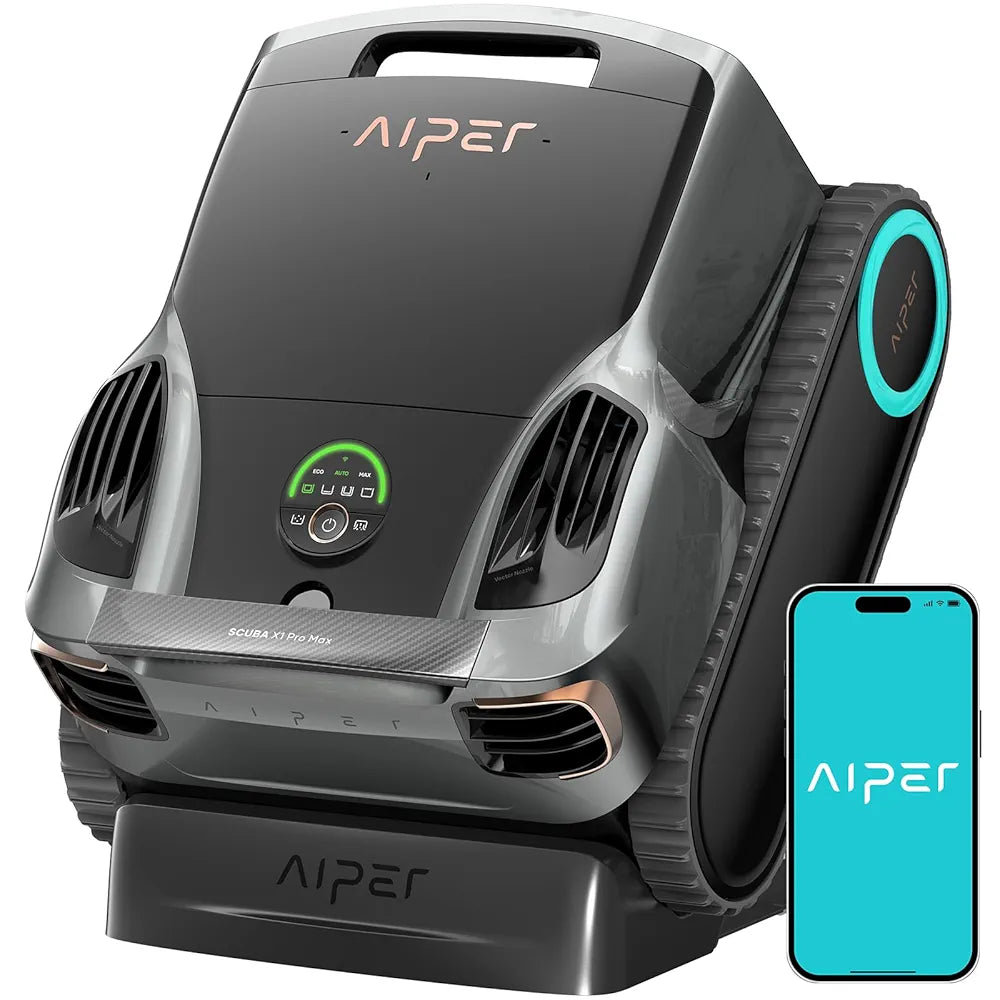Aiper Scuba X1 Pro Max Pool Cleaning Robot, Pool Mapping